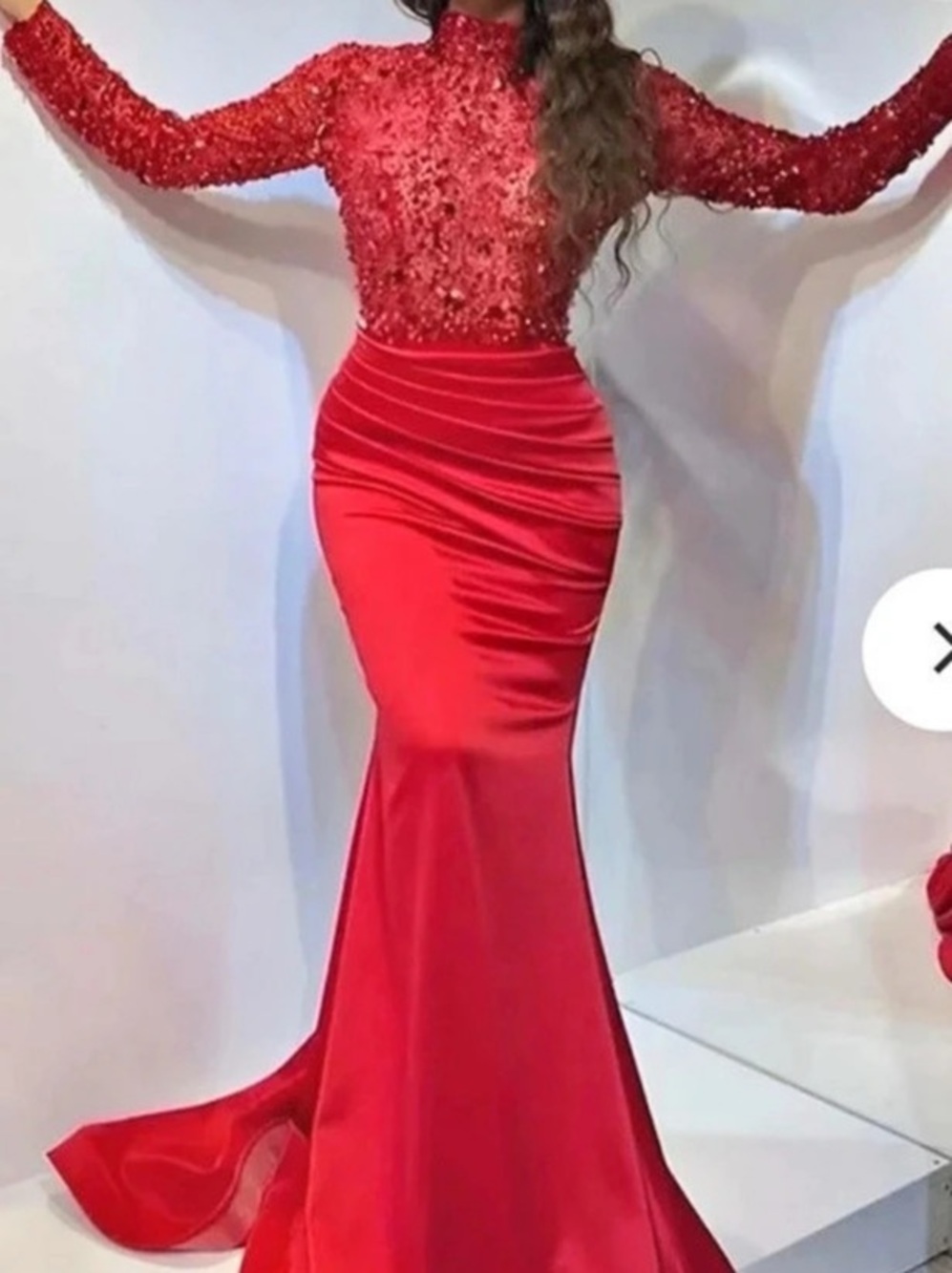 Red Maxi Gown Like New